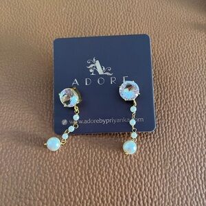Adore by Priyanka gem dangle earrings